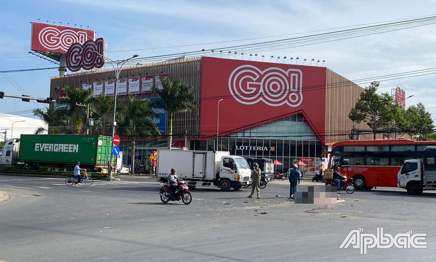 Hiện trường vụ tai nạn.