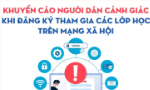 Khuyến cáo người dân cảnh giác khi đăng ký tham gia các lớp học trên mạng xã hội