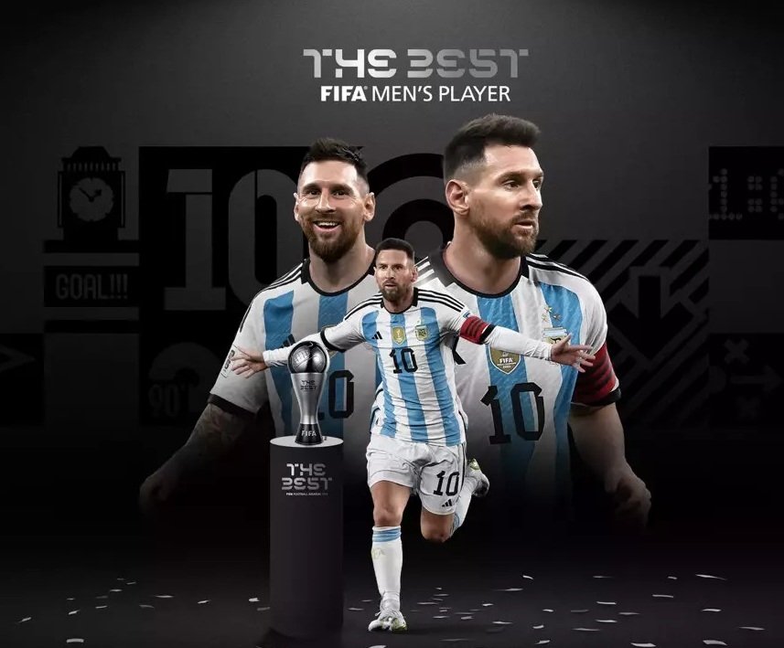  Messi là cầu thủ xuất sắc nhất FIFA năm 2023. Ảnh: FIFA