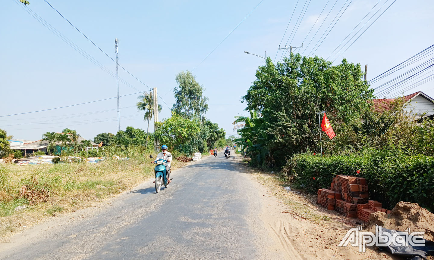 Huyện Tân Phú Đông sẽ triển khai đầu tư mở rộng tuyến đường tỉnh 877B đoạn từ đường vào trung tâm hành chính huyện đến ngã 3 xã Phú Tân trong năm 2024.