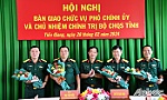 Tiền Giang: Bàn giao chức vụ Phó Chính ủy và Chủ nhiệm Chính trị Bộ Chỉ huy Quân sự tỉnh