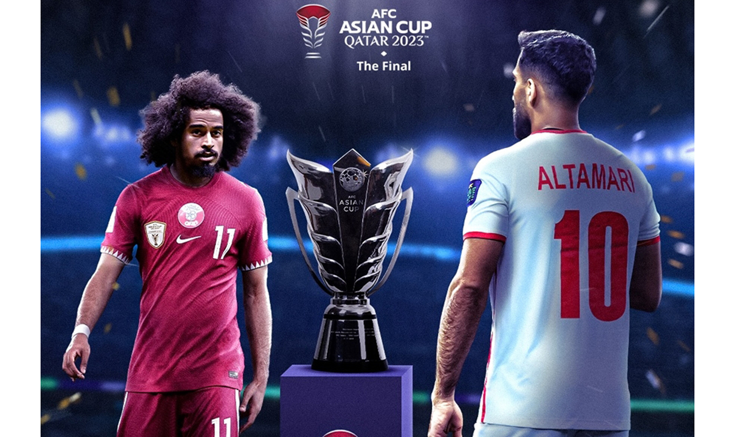 Chung kết Asian Cup 2023 diễn ra giữa Qatar và Jordan. Ảnh: AFC 