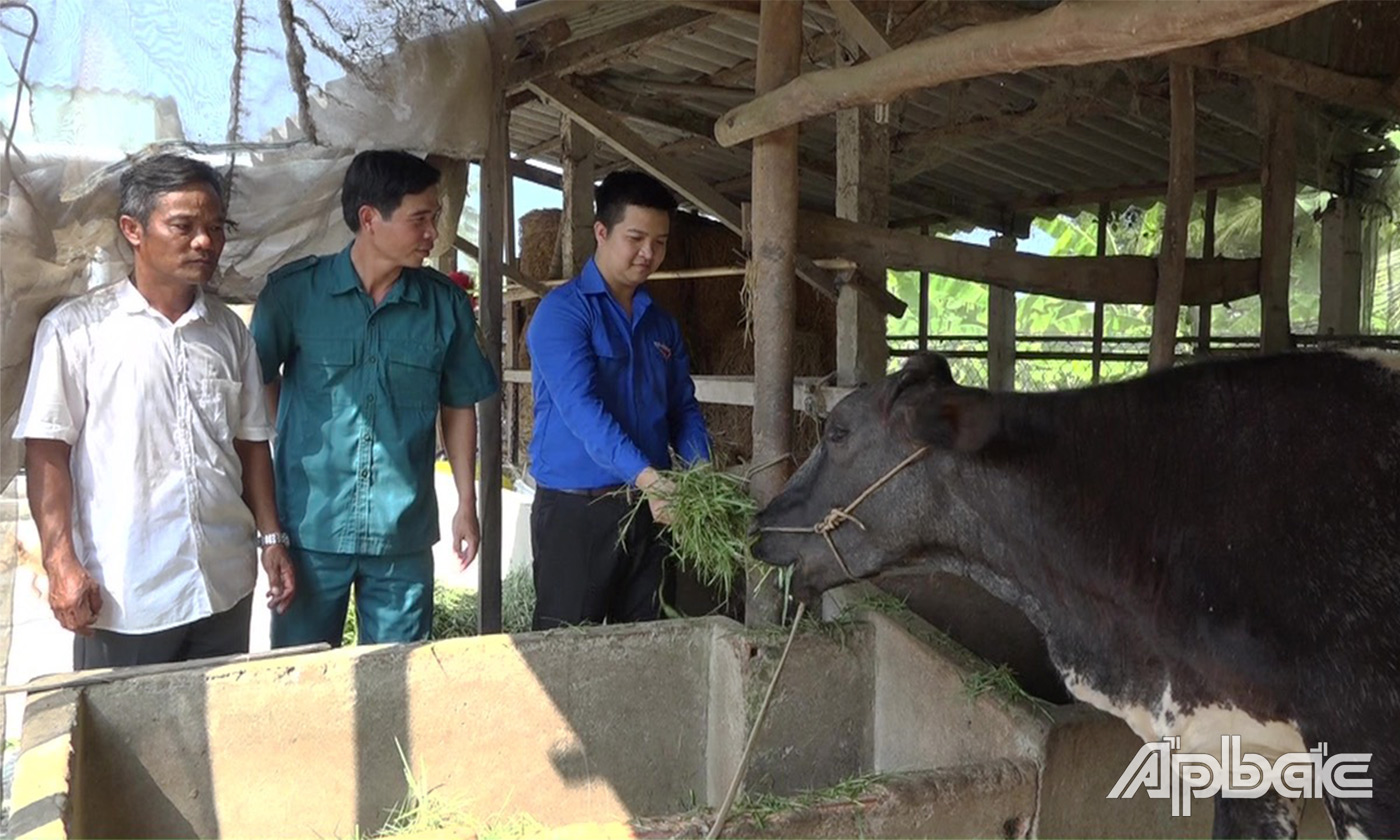 Em Khải cũng là thanh niên gương mẫu thường xuyên phụ giúp gia đình