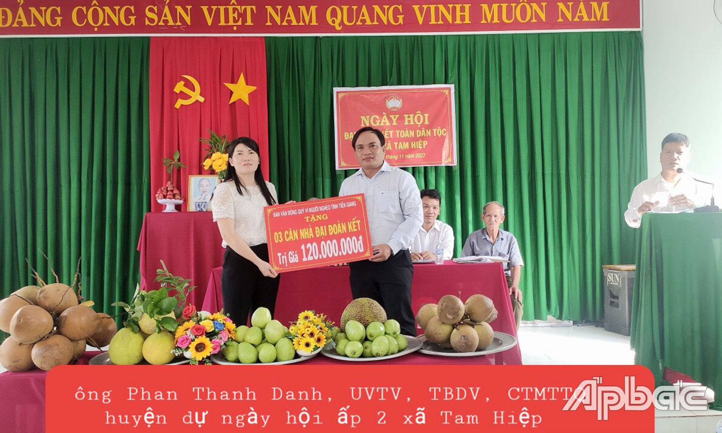 Ngày hội Đại đoàn kết dân tộc tại ấp 2. 