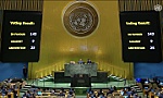 ĐHĐ LHQ thông qua Nghị quyết trao thêm quyền cho Palestine với tư cách Nhà nước quan sát viên của Liên hợp quốc