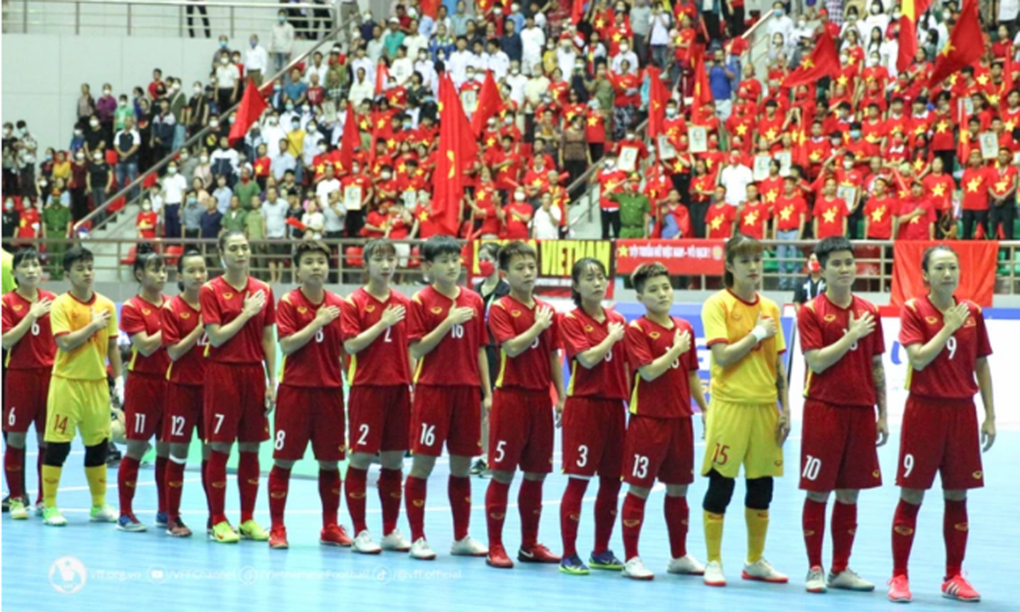 Đội tuyển futsal nữ Việt Nam có thứ hạng ấn tượng trên bảng xếp hạng thế giới. (Ảnh: VFF)