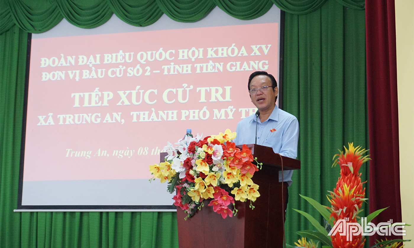 Đại biểu Nguyễn Văn Dương trả lời ý kiến cử tri