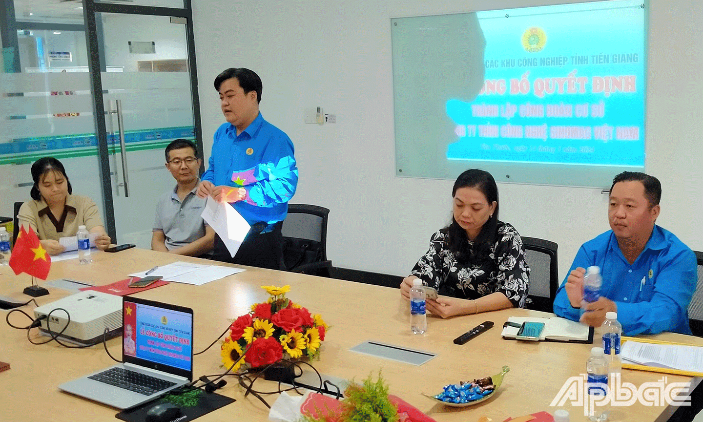lễ công bố thành lập Công đoàn cơ sở ty TNHH công nghệ Sinomag Việt Nam
