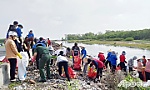 Huyện Gò Công Đông: Ra quân thu gom rác thải, bảo vệ môi trường biển