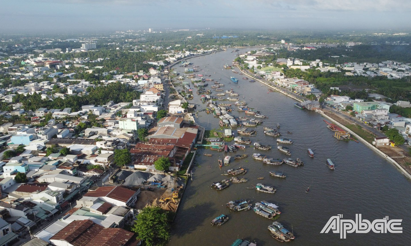 Một góc Chợ nổi Cái Răng,  TP. Cần Thơ.