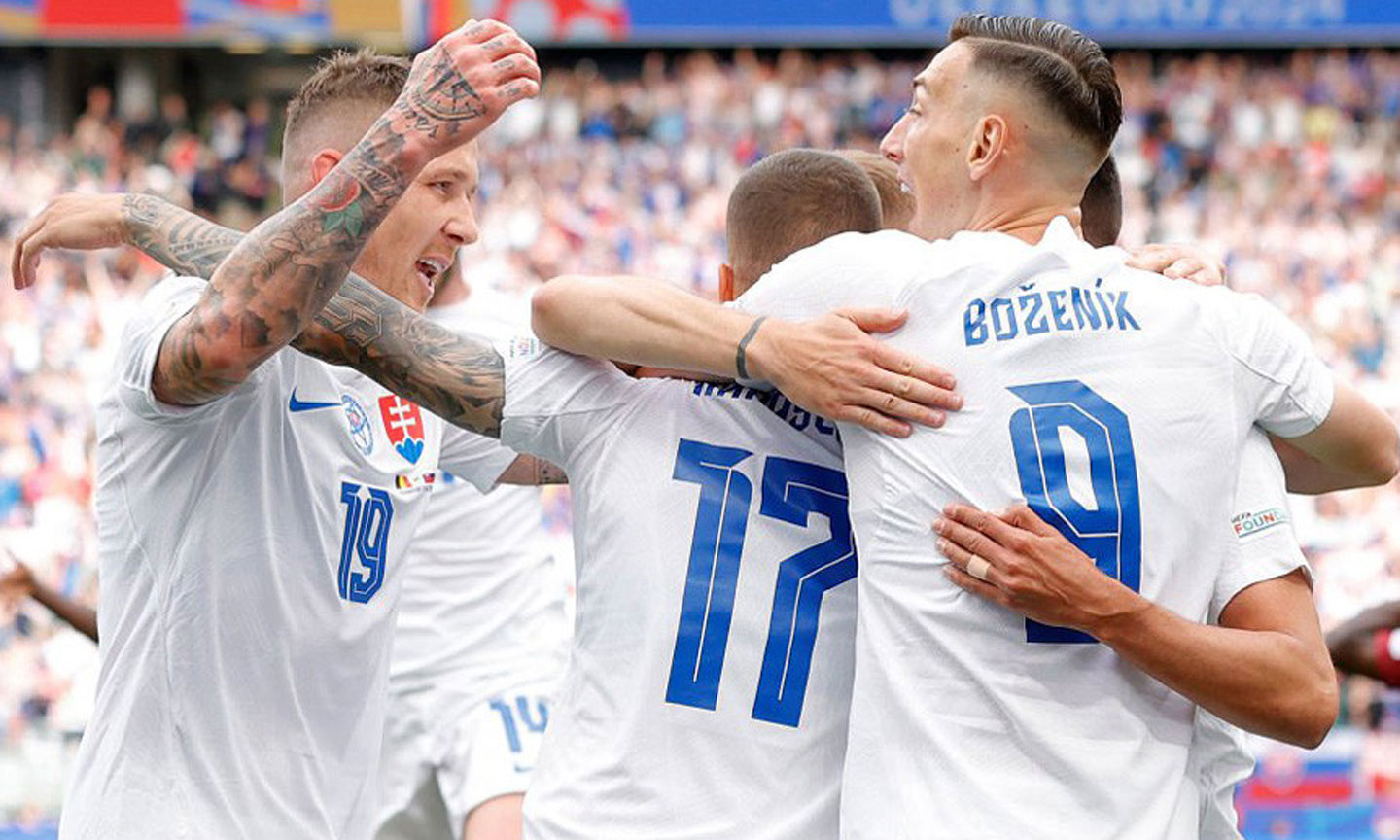 Slovakia đã tạo nên bất ngờ khi đánh bại ông lớn Bỉ ở lượt trận đầu vòng bảng Euro 2024.  	                                                                                                                                                   Ảnh: Vietnamnet.vn