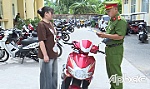 Công an TP. Mỹ Tho: Trao trả xe máy bị mất trộm cho chị Trịnh Ngọc Thanh Thanh