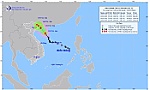 Bão số 2 mạnh cấp 9, giật cấp 11 di chuyển theo hướng Tây Bắc