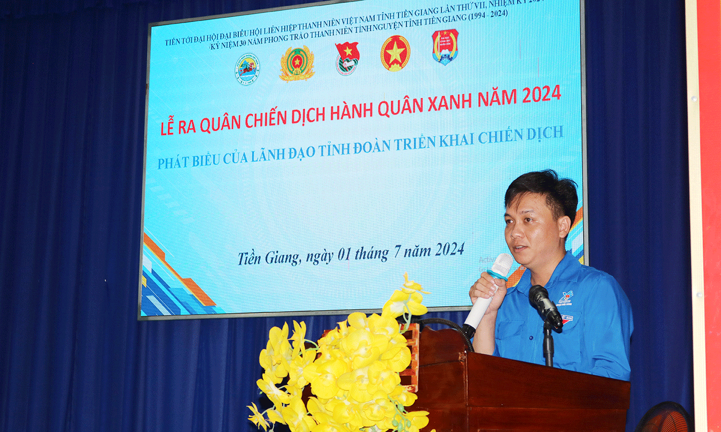 Nguyễn Thành Luân - Phó Bí thư Thường trực Tỉnh Đoàn, Chủ tịch Hội Liên hiệp thanh niên Việt Nam tỉnh Tiền Giang