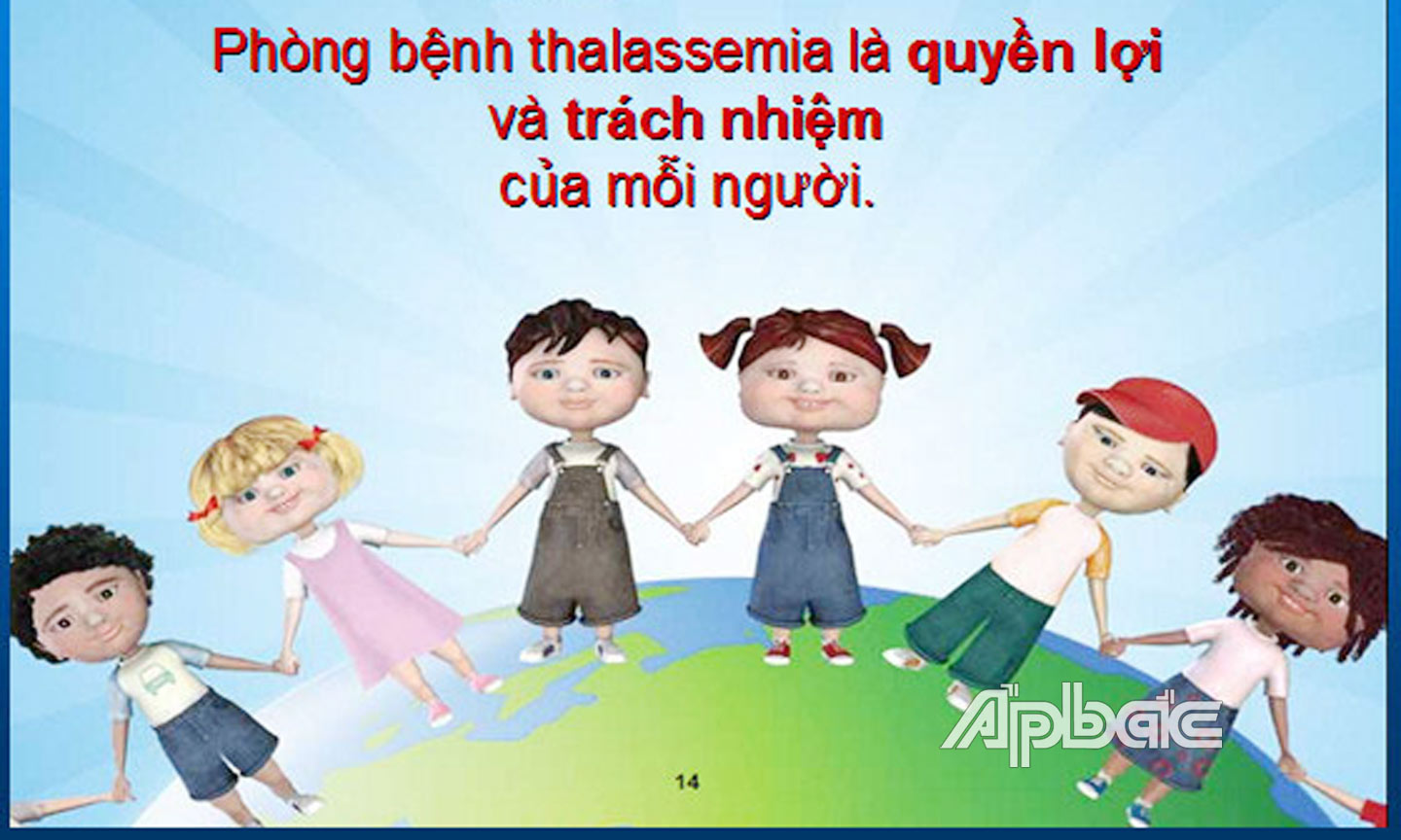 Tuyên truyền phòng ngừa bệnh thalassemia.