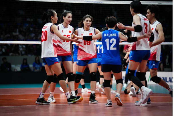 Bóng chuyền nữ Việt Nam đã lên hạng 33 thế giới. Ảnh: FIVB