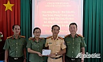 Công an tỉnh Tiền Giang thăm hỏi, động viên cán bộ bị thương khi làm nhiệm vụ