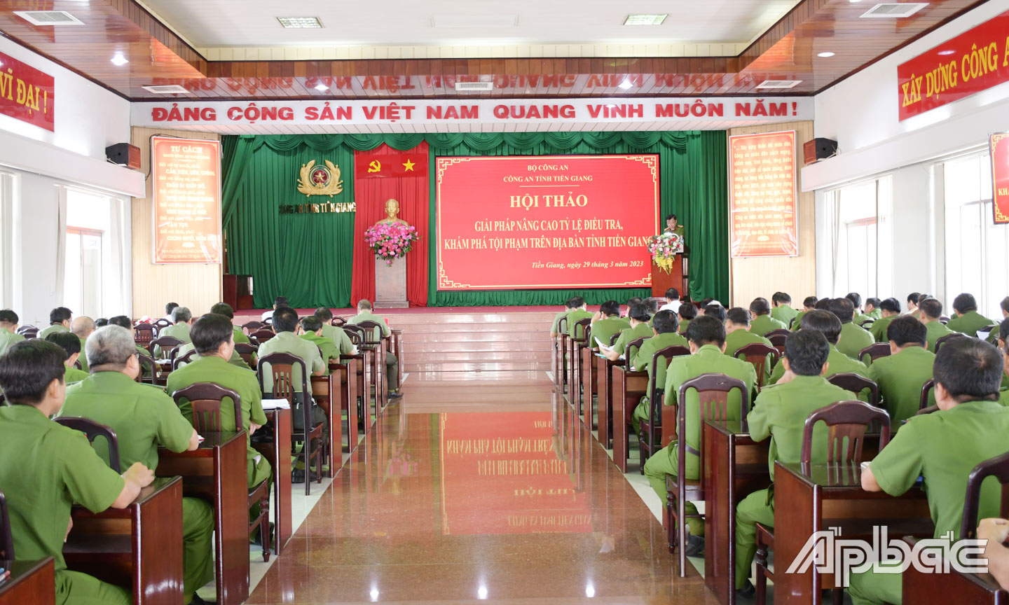 Hội ý nghiệp vụ phòng, chống tội phạm.                                                                                                                                                   Ảnh: THANH VIỆT