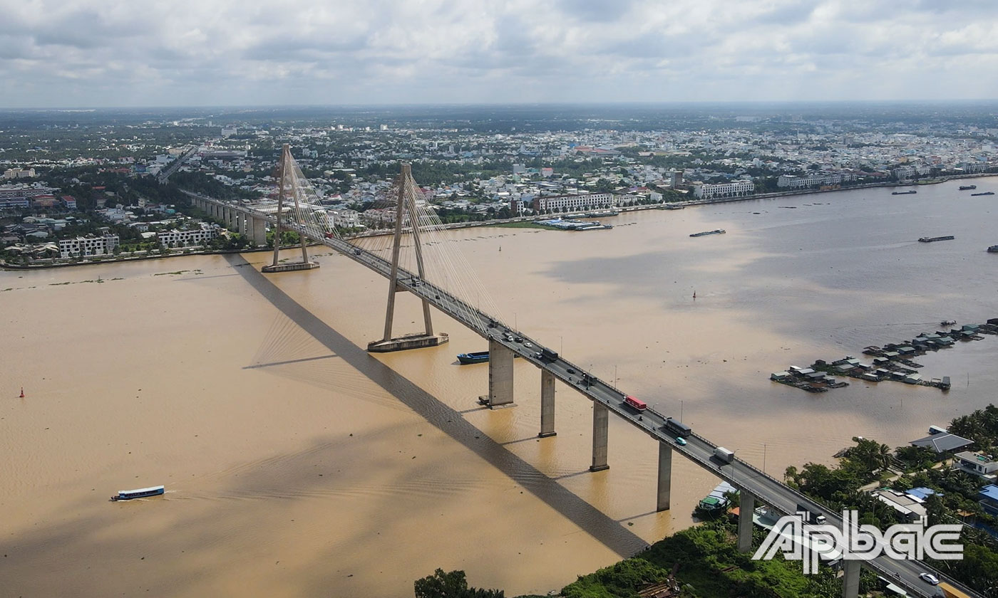 Công tác thử tải cầu Rạch Miễu sẽ thực hiện từ ngày 13 đến ngày 15-8-2024.