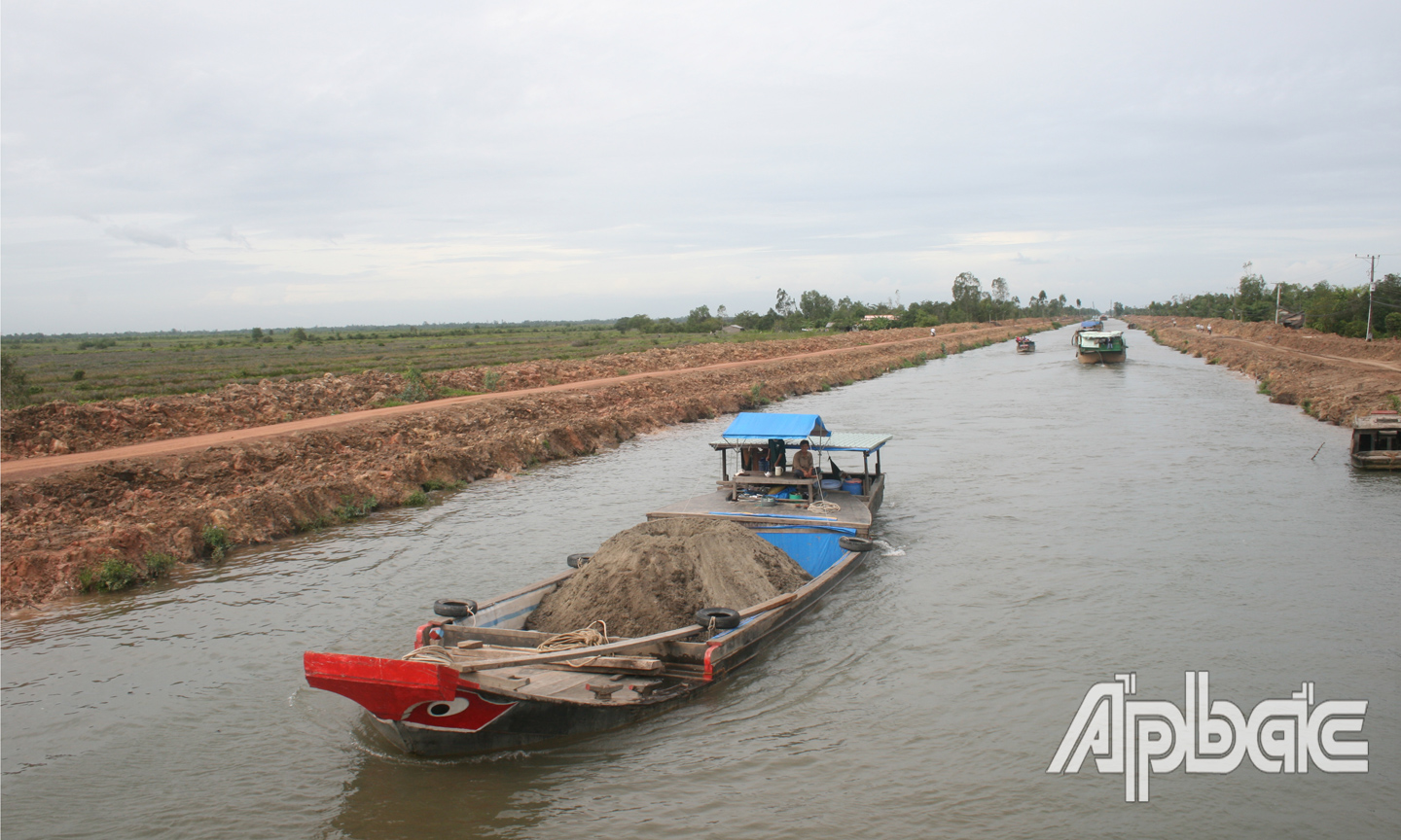 Tân Phước những ngày đầu làm thủy lợi, giao thông.