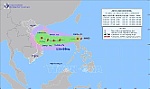 Áp thấp nhiệt đới tiến gần Biển Đông