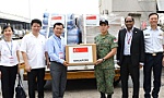 Aid shipment from Singapore's government to natural disaster-hit areas comes