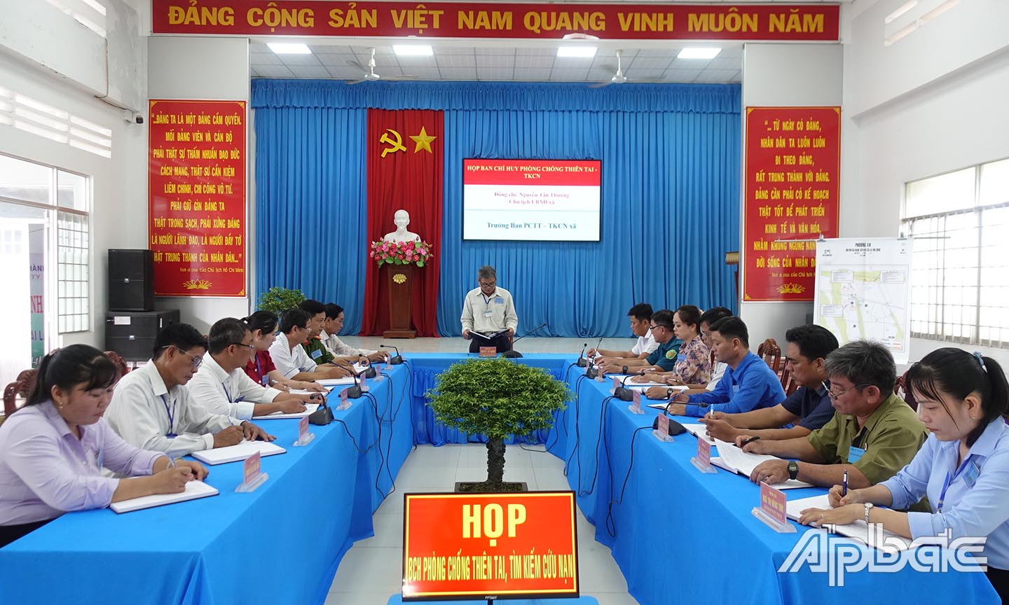 Họp Ban chỉ đạo phòng chống thiên tai.