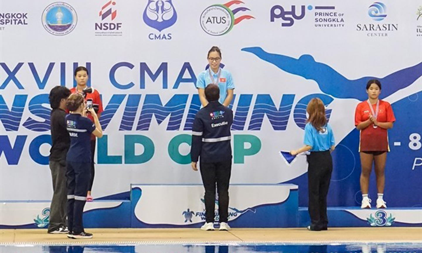 Vhailand (Photo: HCMC Finswimming).