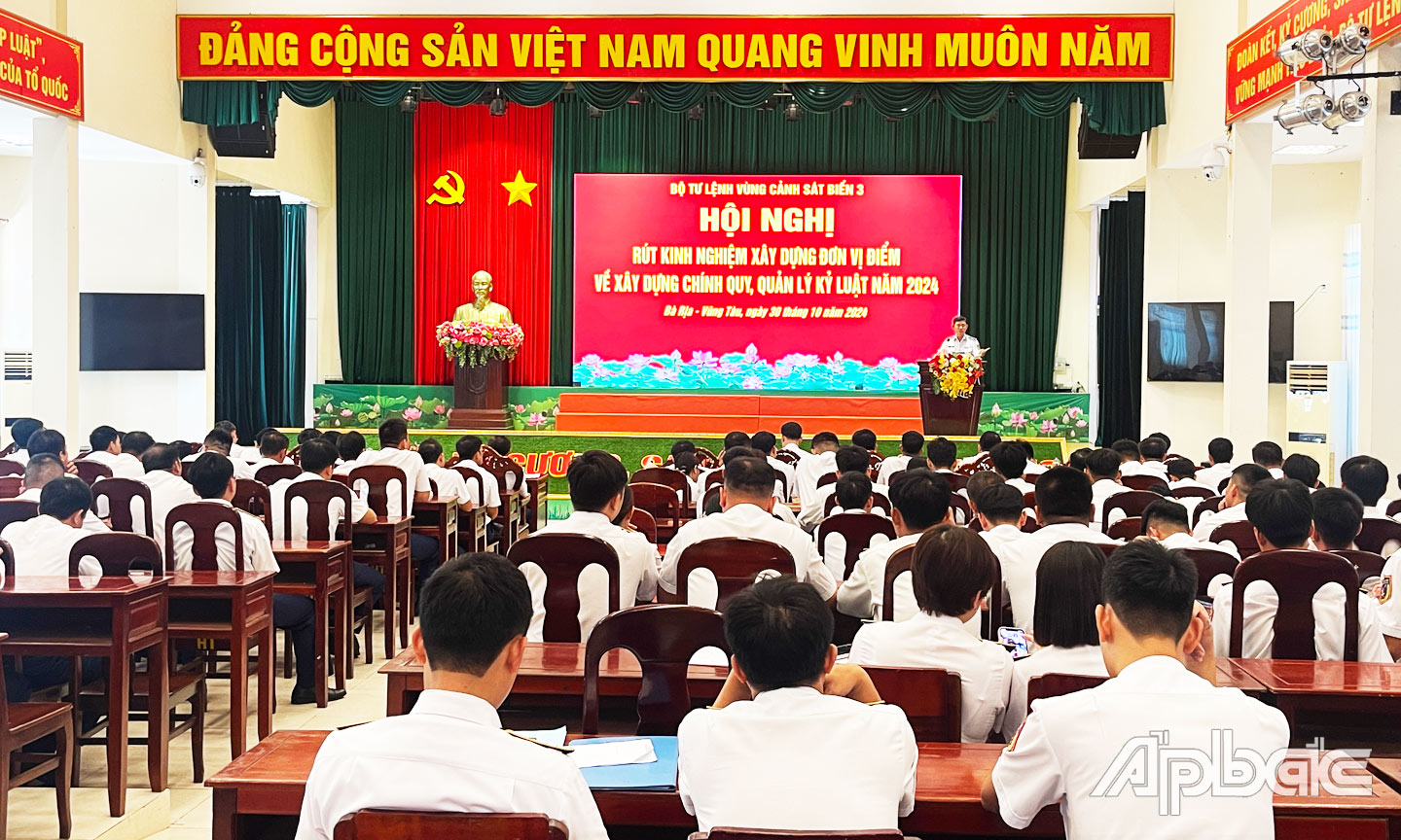 Vùng Cảnh sát biển 3: Chuyển biến vững chắc về xây dựng chính quy, quản lý kỷ luật