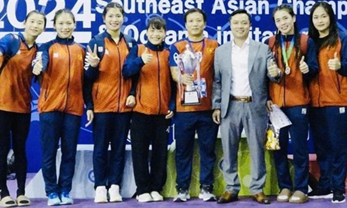 Wrestlers at the 2024 Southeast Asian Wrestling Championship & Oceania Invitational. (Photo courtesy of VWF).