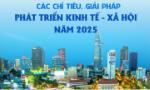 [Infographic]: Các chỉ tiêu, giải pháp phát triển kinh tế - xã hội năm 2025