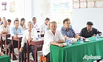 Đồng chí Võ Văn Bình dự Ngày hội Đại đoàn kết toàn dân tộc tại ấp 2, xã Tam Hiệp, huyện Châu Thành