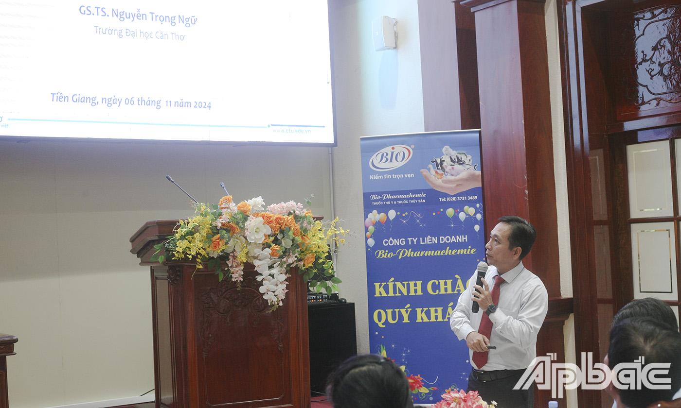 Giáo sư, Tiến sĩ Nguyễn Trọng Ngữ - Phó Hiệu trưởng Trường Nông nghiệp, Trường Đại học Cần Thơ.