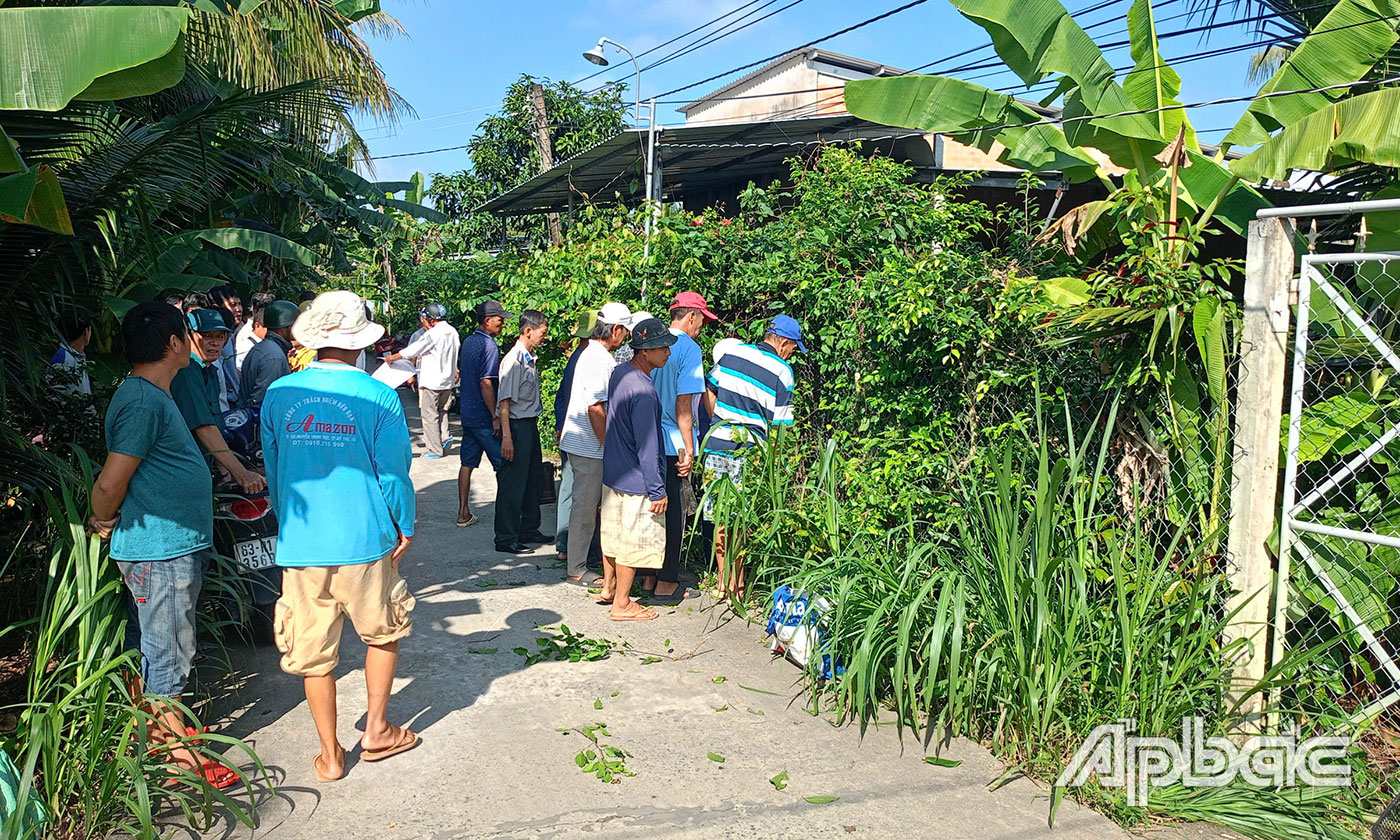  Thi hành án tại đường Dương Văn Bế, ấp Mới, xã Long Định, huyện Châu Thành, tỉnh Tiền Giang