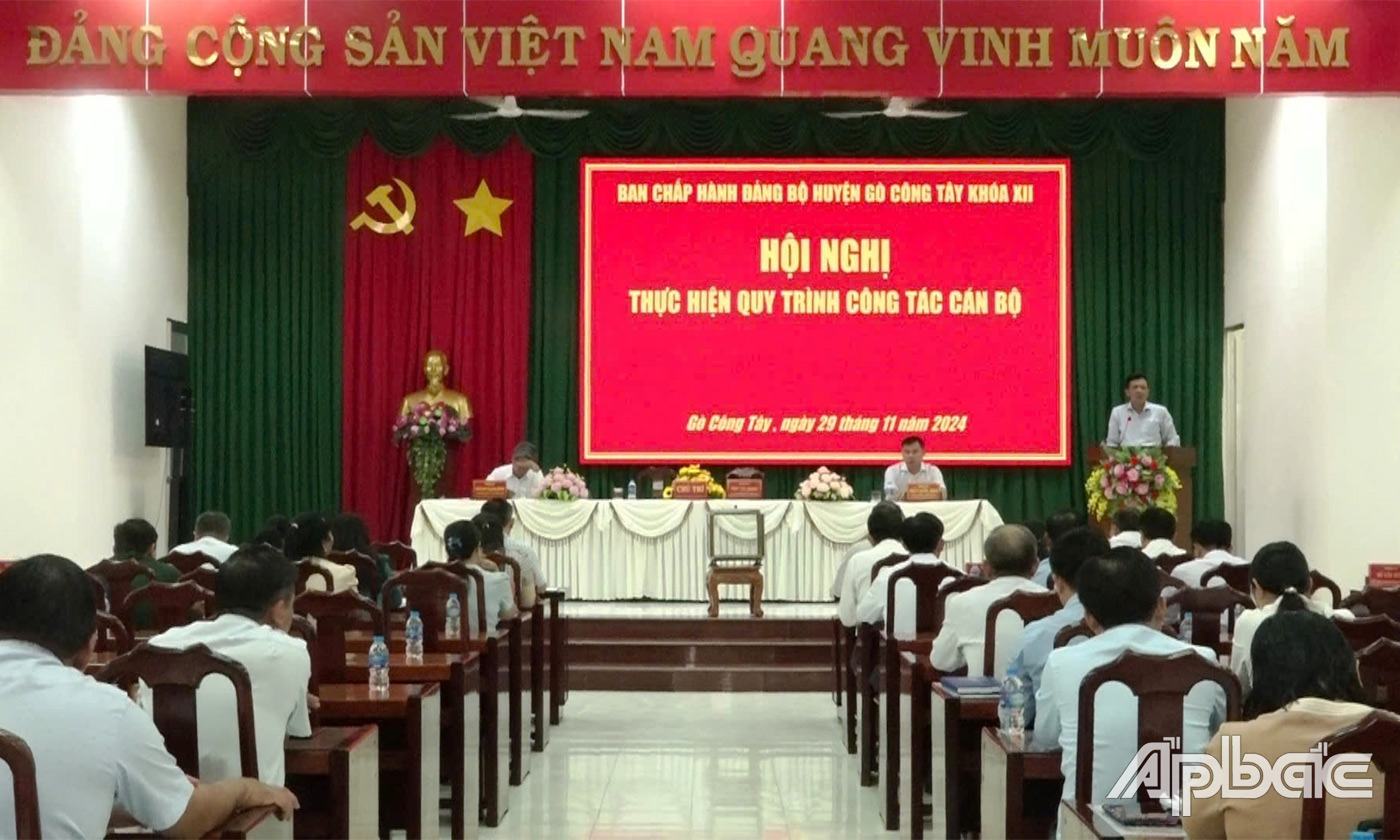 Quang cảnh triển khai công tác cán bộ