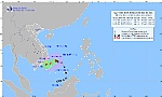 Bão số 10 đổi hướng, sẽ suy giảm thành vùng áp thấp