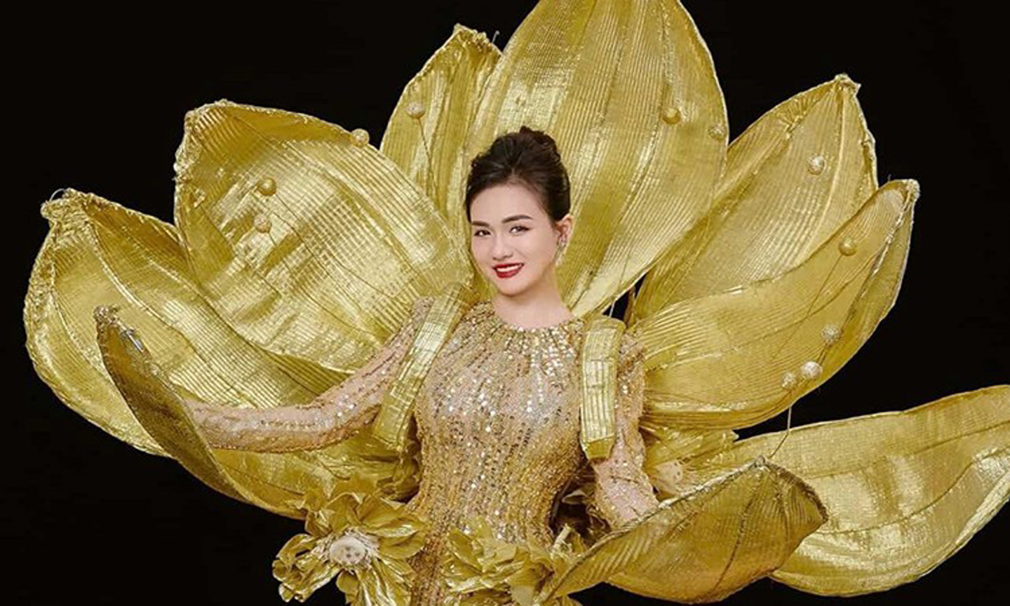 Vietnamese beauty Vu Thi Hoa crowned Mrs Earth International 2024.