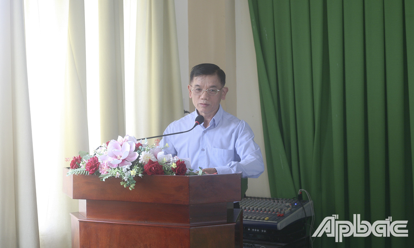 Phó Giám đốc Sở KH&ĐT Nguyễn Xuân Cường phát biểu tại hội nghị.