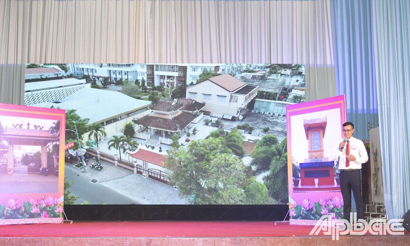 Thí sinh đến từ Trung tâm Văn hóa-Thể thao và Truyền thanh TX. Cai Lậy dự thi.