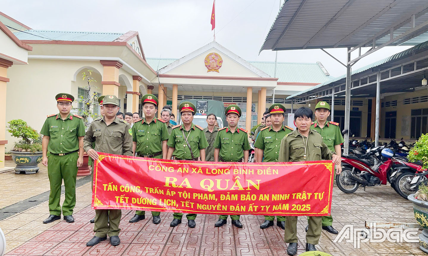 Công an xã Long Bình Điền ra quân trấn á