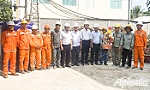 Lãnh đạo EVNSPC thăm, chúc tết cán bộ, nhân viên tại công trình Cải tạo và nâng công suất trạm 110kV Mỹ Tho