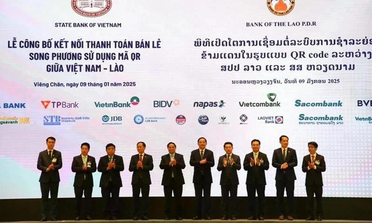 Vietnam, Laos launch cross-border QR code payment connectivity