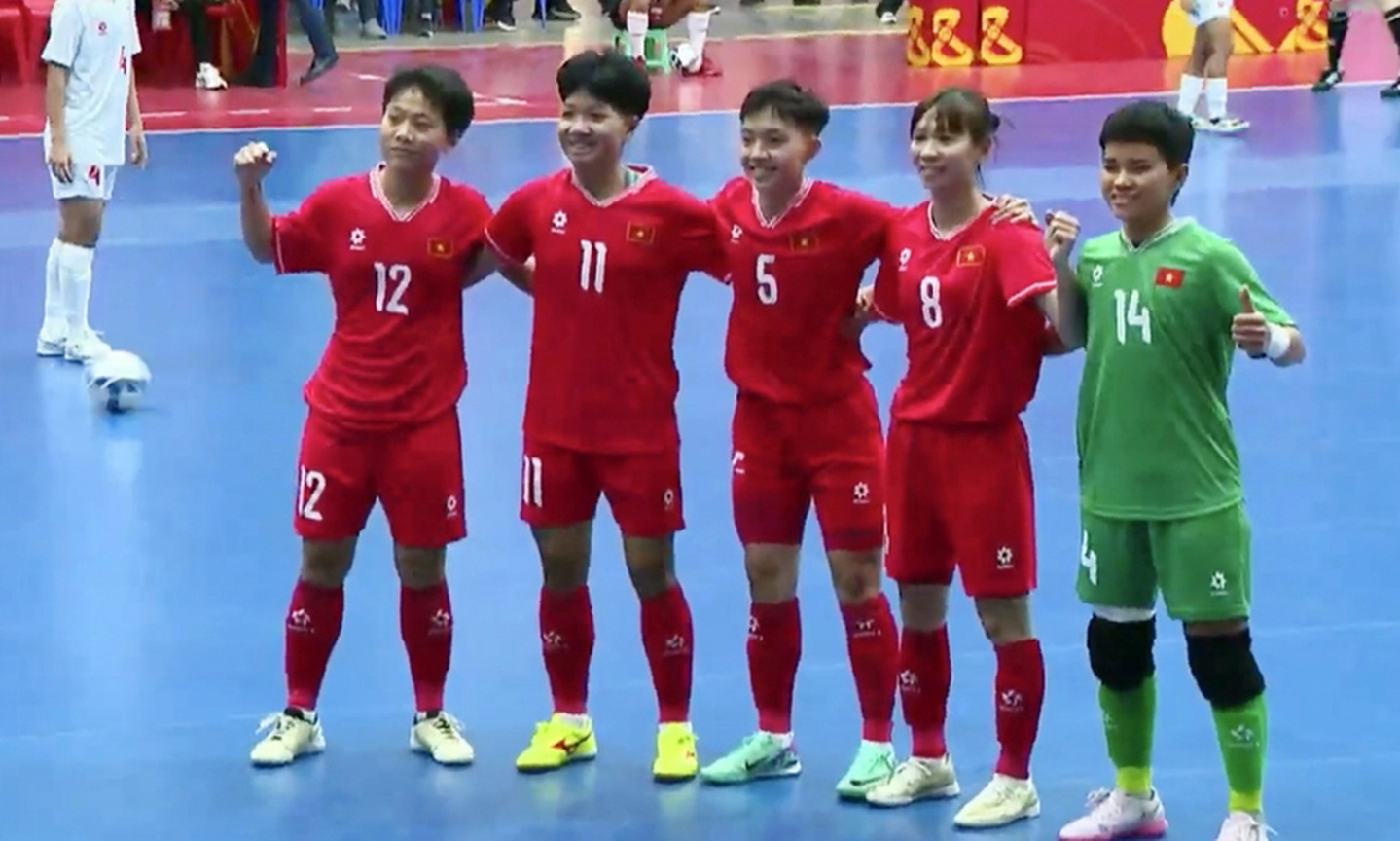 Tuyển futsal nữ Việt Nam thắng đậm trận ra quân vòng loại Asian Cup 2025