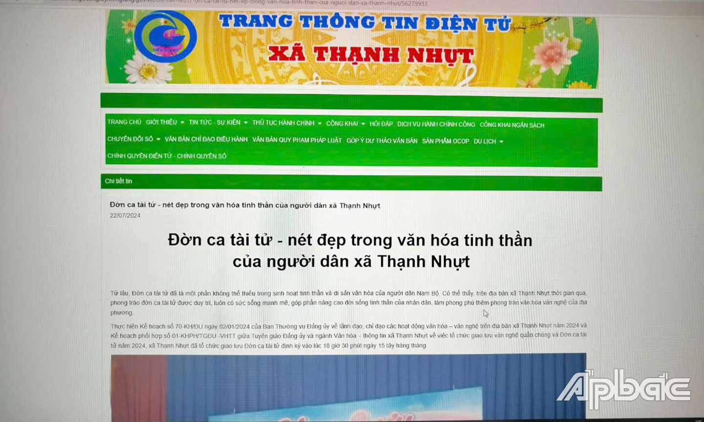 Các trang tin tức của xã thường xuyên cập nhật thông tin về tình hình kinh tế - xã hội, trật tự an toàn xã hội diễn ra tại địa phương. 