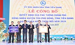 Công bố huyện Tân Phú Đông đạt chuẩn nông thôn mới