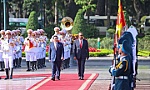 Prime Minister hosts welcome ceremony for Ethiopian counterpart