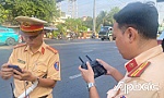 Tiền Giang: Cảnh sát giao thông đưa flycam vào điều tiết giao thông