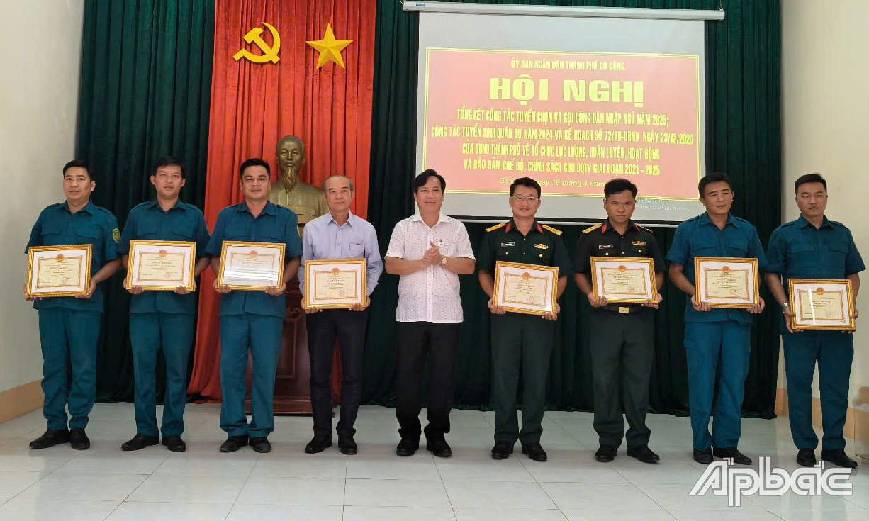 TP. Gò Công tổng kết công tác tuyển quân năm 2025