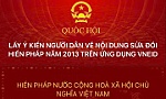 Hướng dẫn người dân cho ý kiến về sửa đổi, bổ sung một số điều của Hiến pháp trên VneID