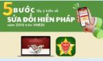 Các bước lấy ý kiến về sửa đổi Hiến pháp năm 2013 trên VNeID